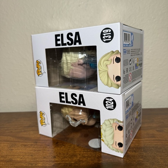 Funko Pop! Disney: Frozen - Elsa #1319 Diamond Party City + Elsa #1024 Diamond - Picture 5 of 5